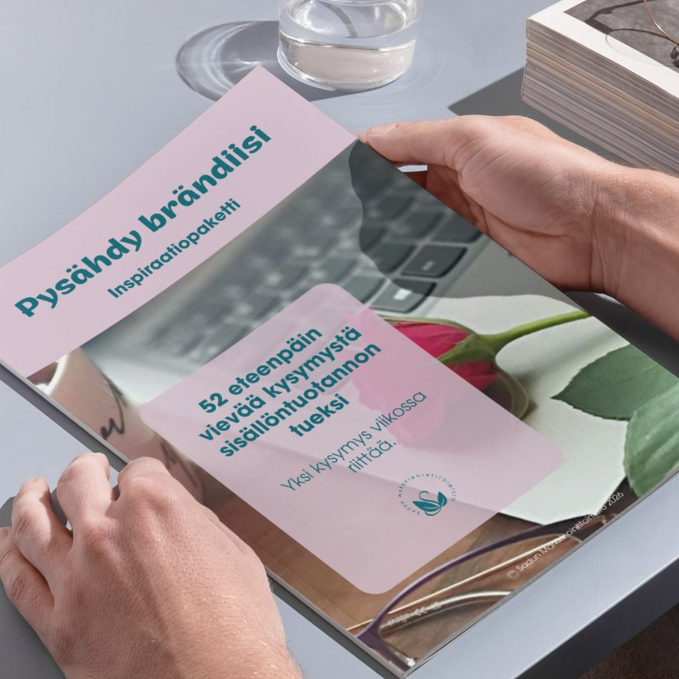 Maksuton haaste - Pysähdy brändiisi inspiraatiopaketti.